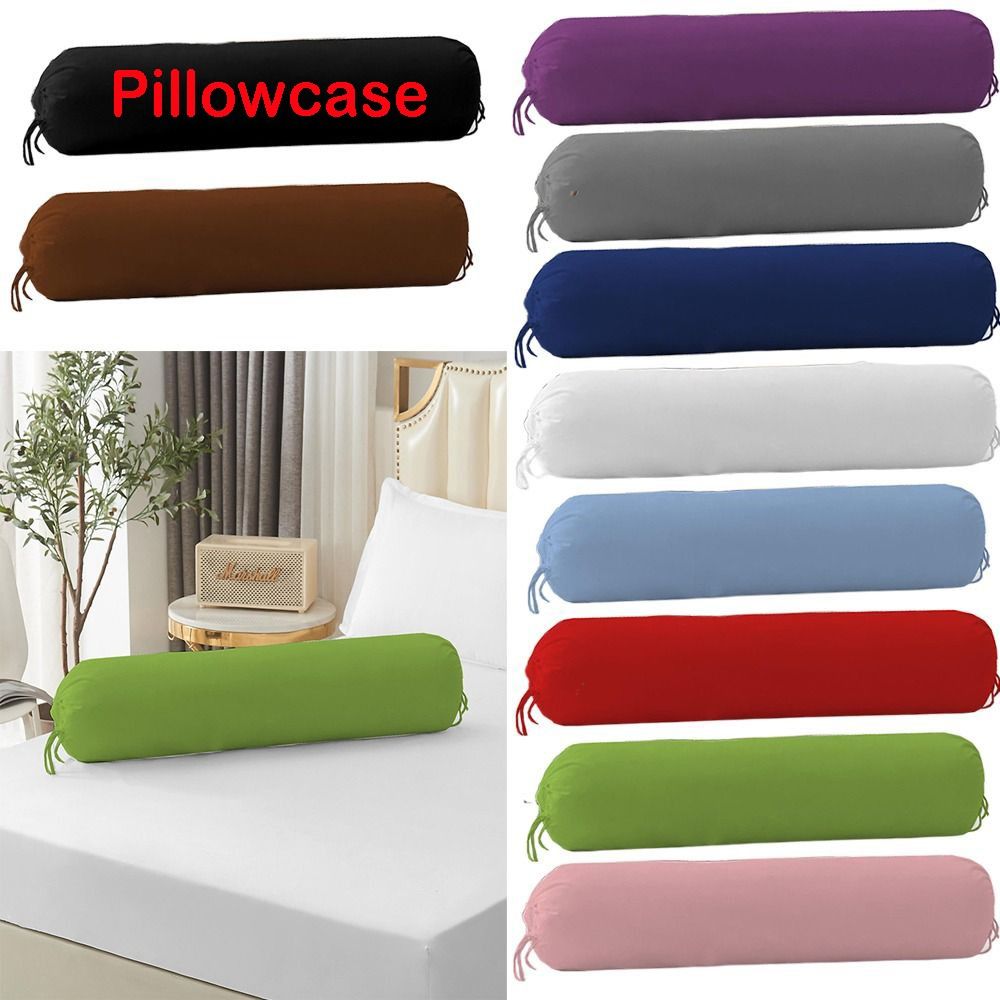 Bolster Pillow Long - Düz Renk Uzun Silindirik Yastık Kılıfı