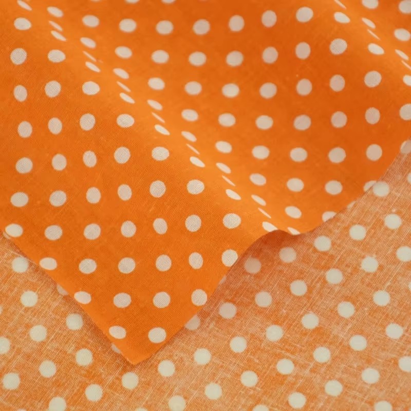 50X150CM beyaz turuncu Polka D - Home Textiles And Decor incelemesi ve fiyatı