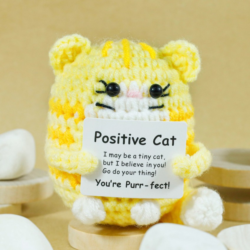 Komik Tığ İşi Olumlu Kedi Bebe - Home And Textiles Today incelemesi ve fiyatı