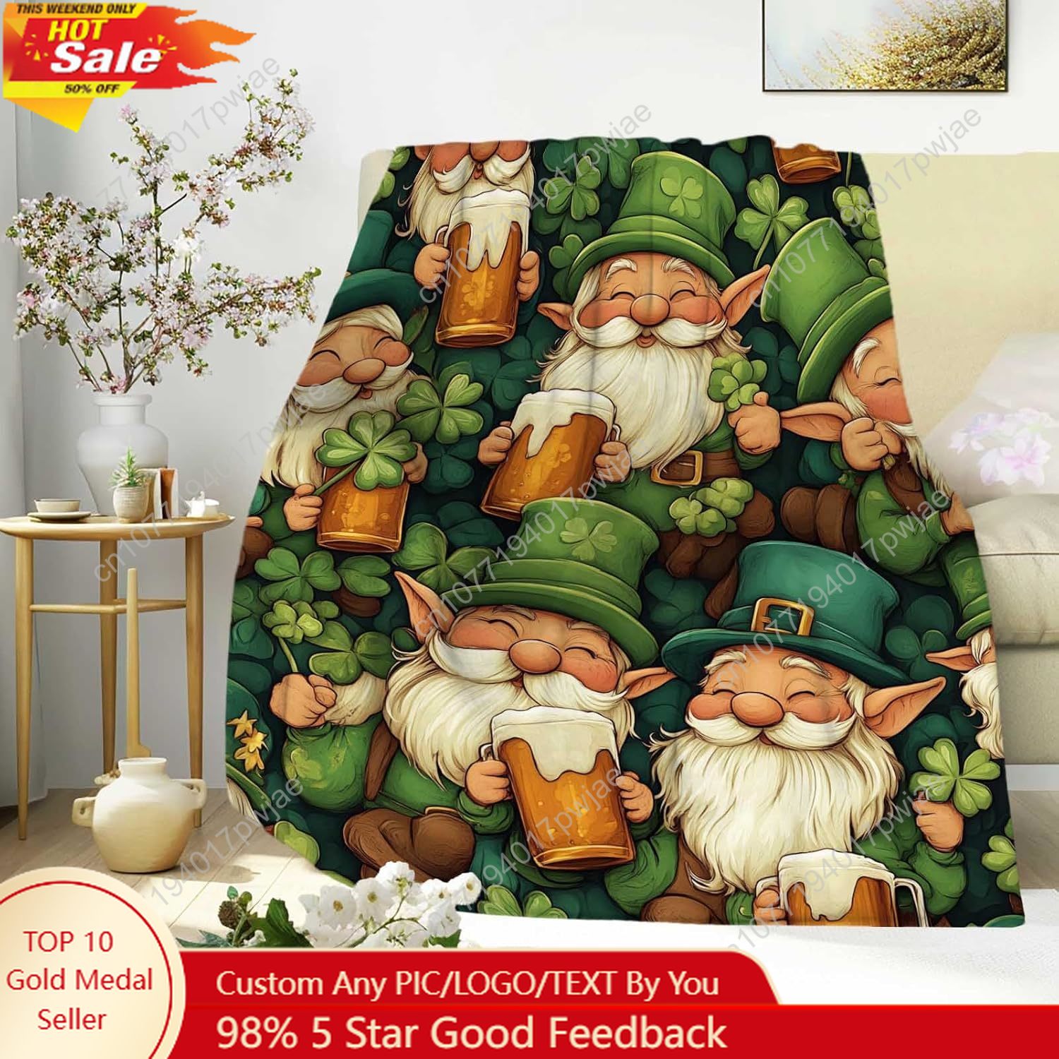 Aziz Patrick Günü Gnome Battan - Home And Textiles Today incelemesi ve fiyatı