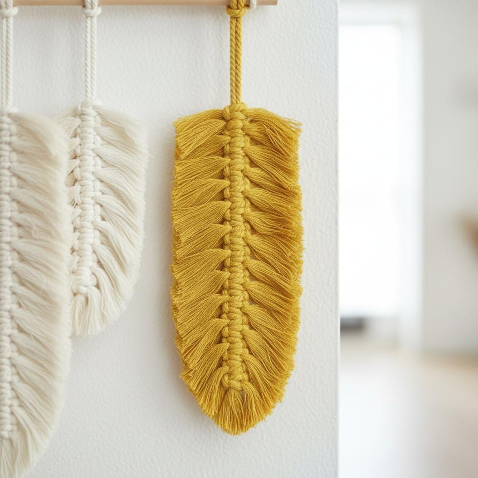 Makrome Tüy Duvar Süsü El Yapı - Home Textiles And Decor incelemesi ve fiyatı